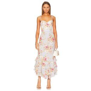 Yumi Kim Floral Maxi Dress - Pink and Cream